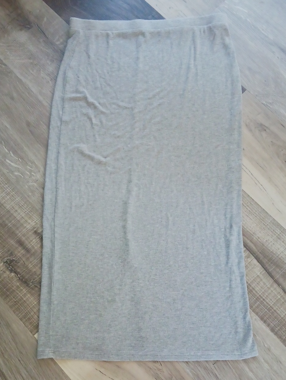 Kindred Bravely Bamboo Light Grey Midi Knit Skirt